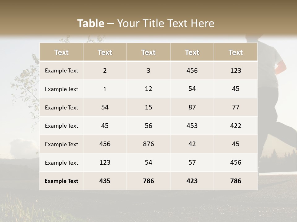 Weight Healthy Monochrome PowerPoint Template