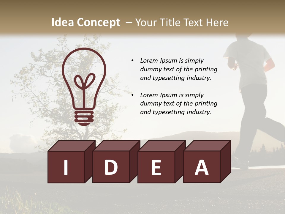 Weight Healthy Monochrome PowerPoint Template