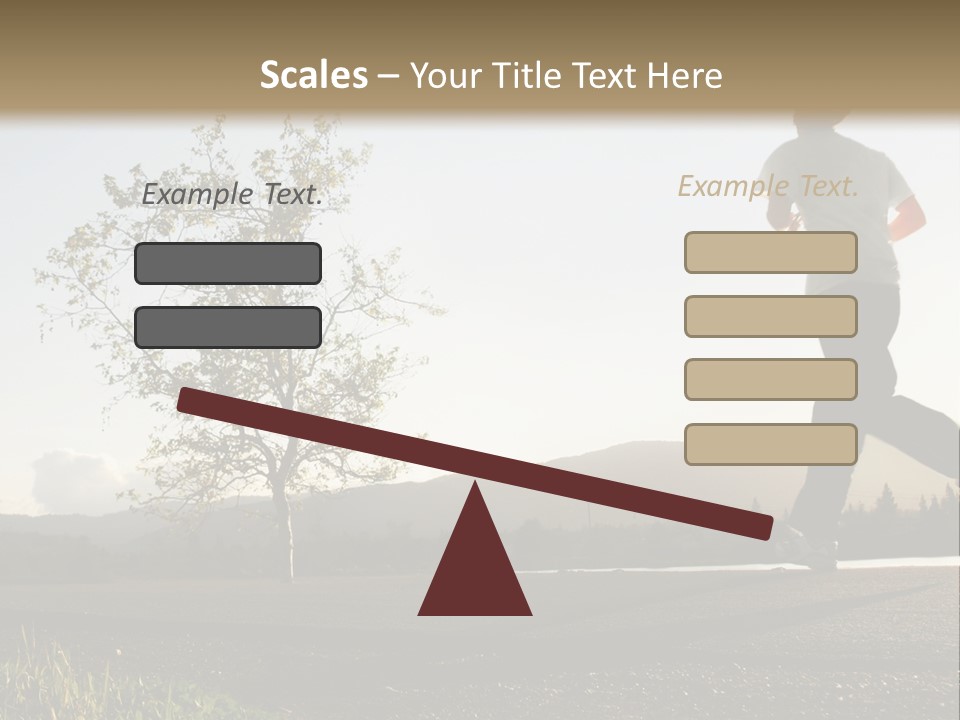 Weight Healthy Monochrome PowerPoint Template