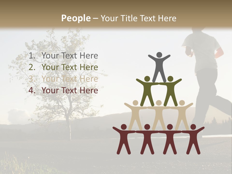 Weight Healthy Monochrome PowerPoint Template