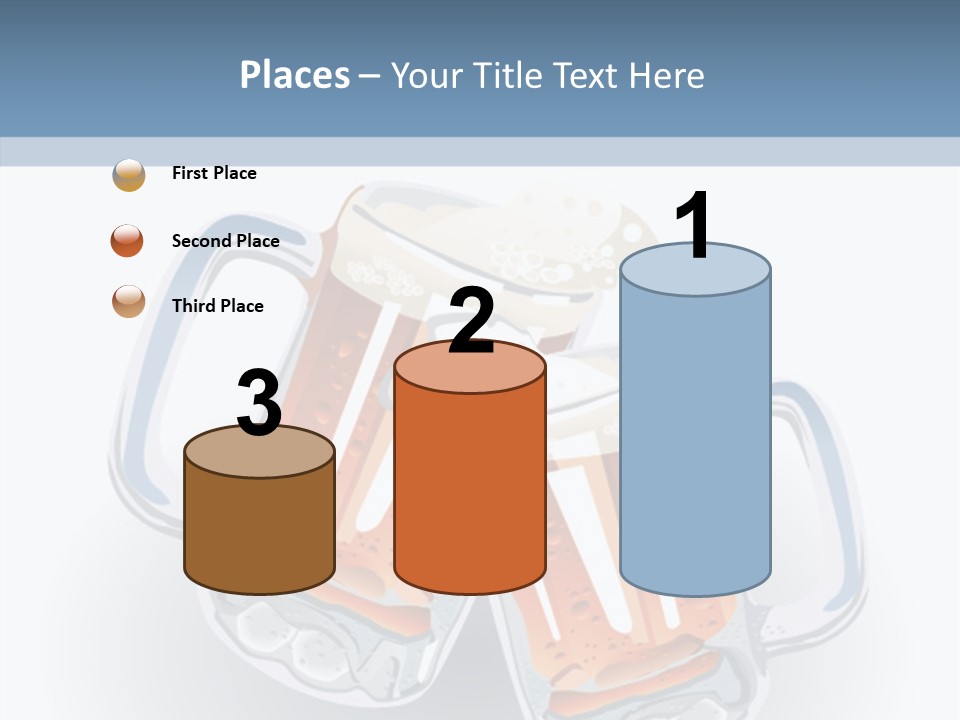 Refreshment Yellow Beer PowerPoint Template