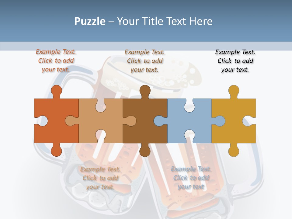 Refreshment Yellow Beer PowerPoint Template