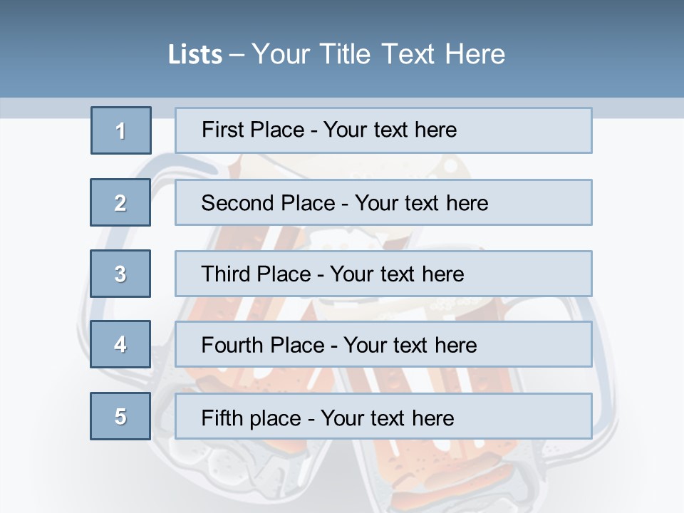 Refreshment Yellow Beer PowerPoint Template