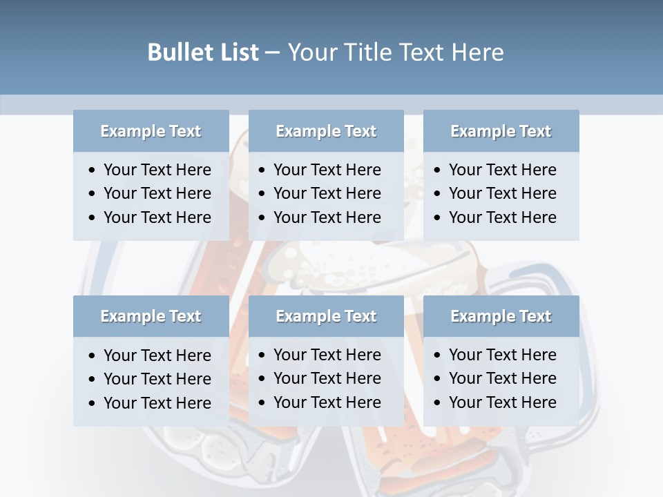 Refreshment Yellow Beer PowerPoint Template