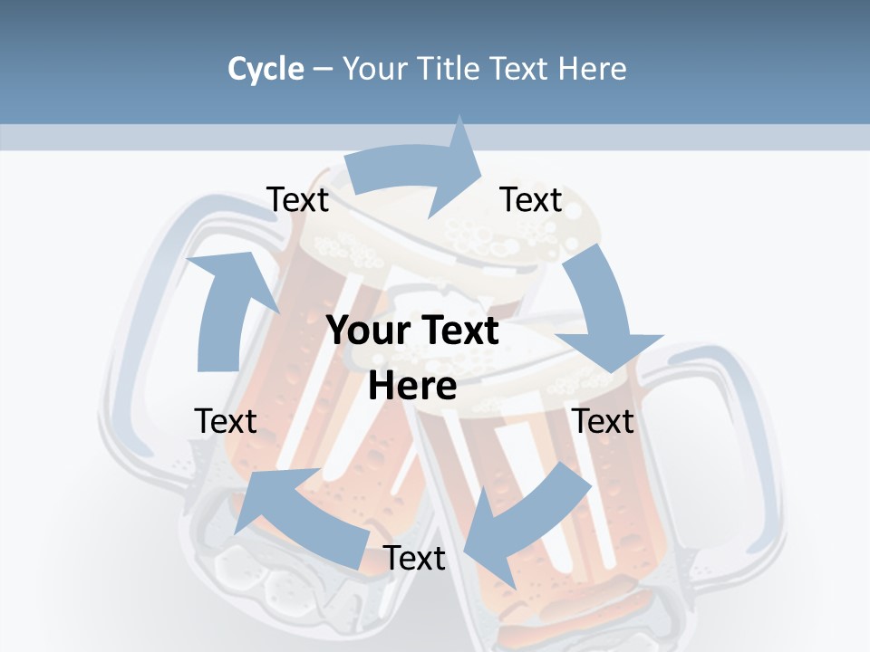 Refreshment Yellow Beer PowerPoint Template