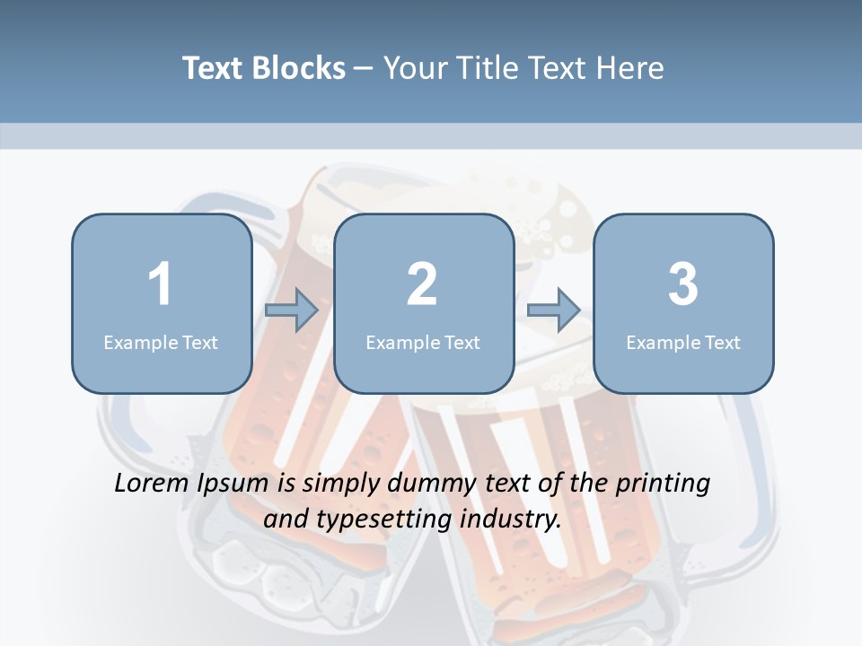 Refreshment Yellow Beer PowerPoint Template