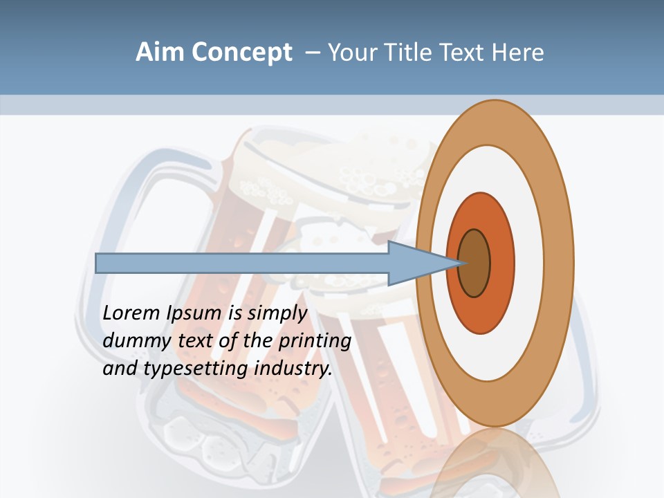 Refreshment Yellow Beer PowerPoint Template