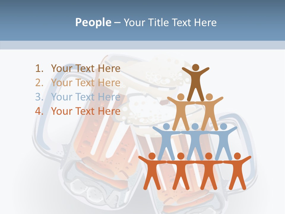 Refreshment Yellow Beer PowerPoint Template