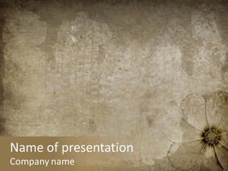 Crease Age Antique PowerPoint Template