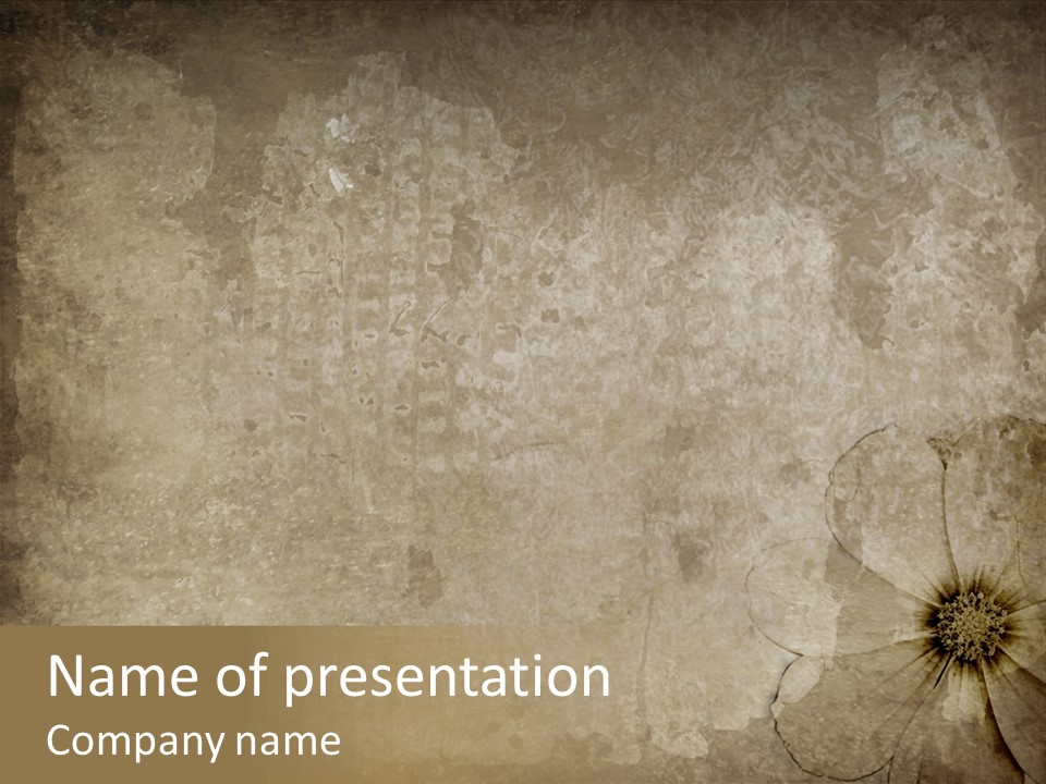 Crease Age Antique PowerPoint Template