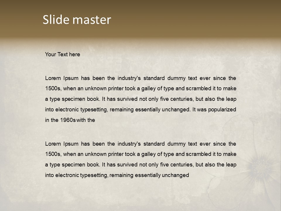 Crease Age Antique PowerPoint Template