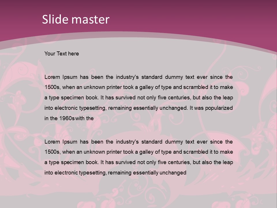 Concept Background Ornament PowerPoint Template