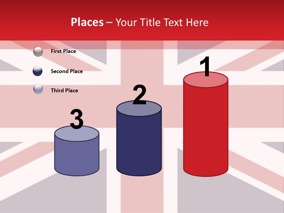 Flag Red United PowerPoint Template