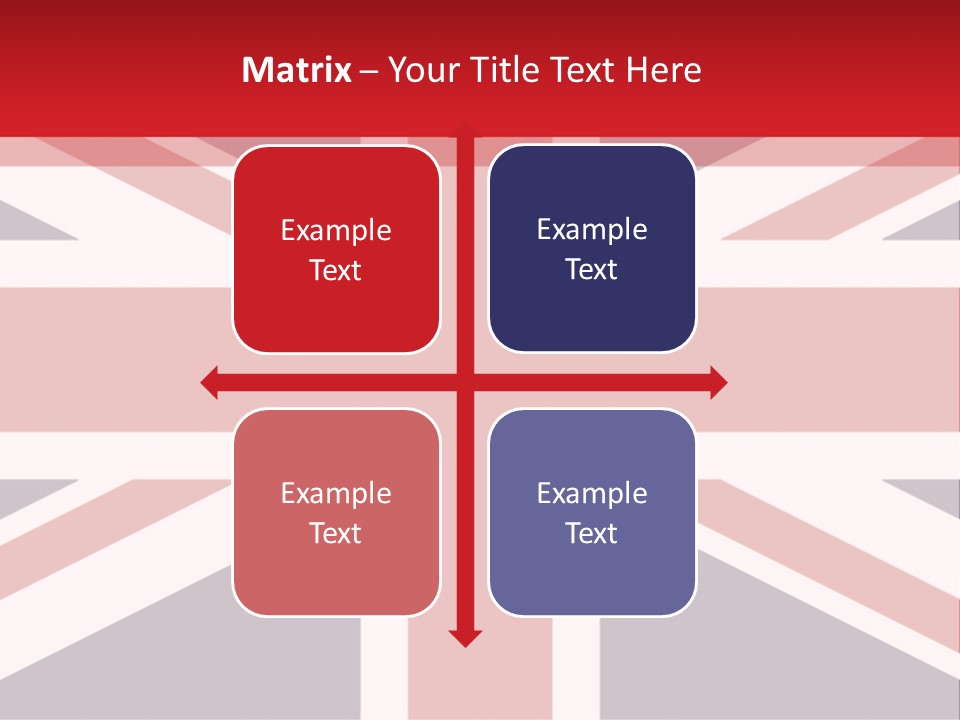 Flag Red United PowerPoint Template