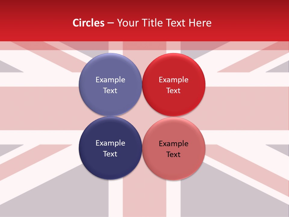 Flag Red United PowerPoint Template