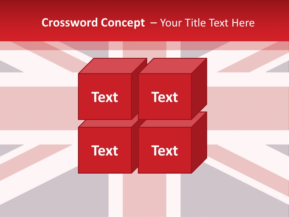 Flag Red United PowerPoint Template