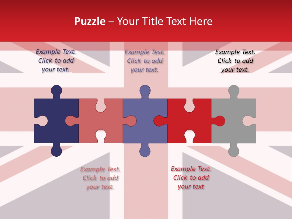 Flag Red United PowerPoint Template