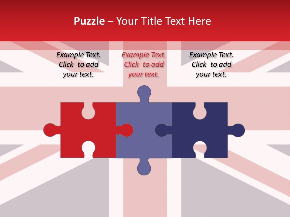 Flag Red United PowerPoint Template