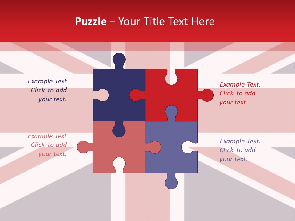 Flag Red United PowerPoint Template