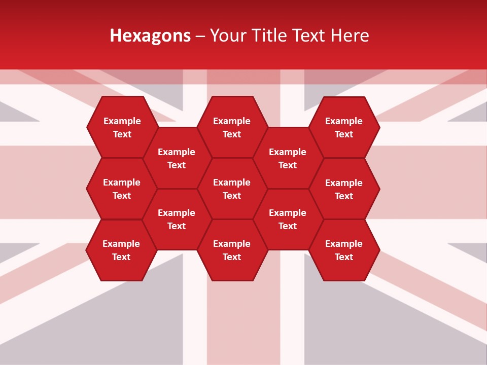 Flag Red United PowerPoint Template