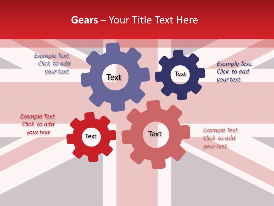 Flag Red United PowerPoint Template