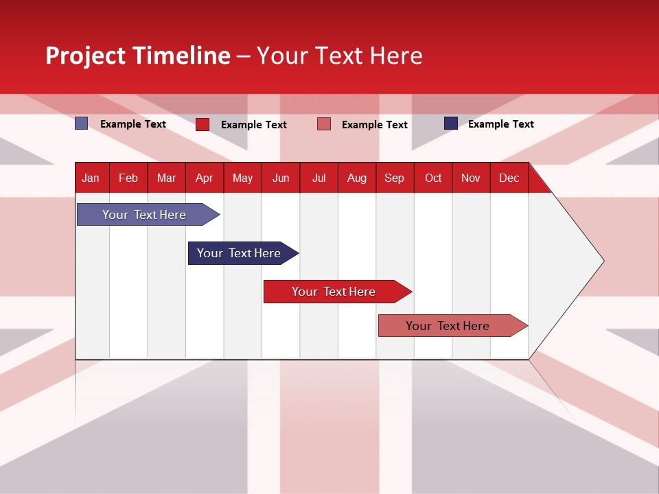 Flag Red United PowerPoint Template