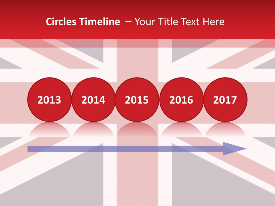 Flag Red United PowerPoint Template