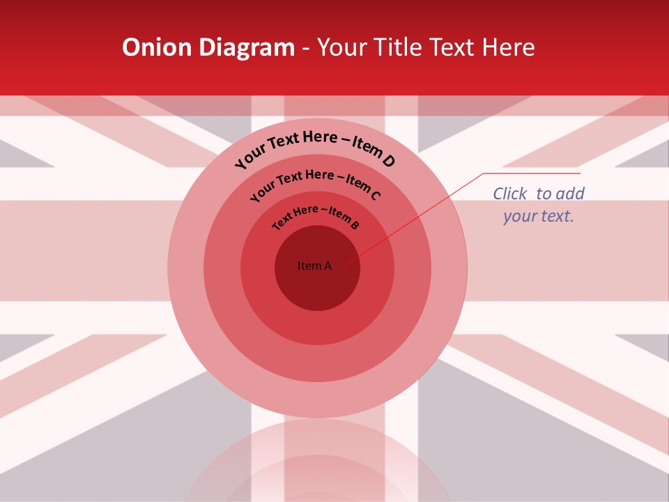 Flag Red United PowerPoint Template