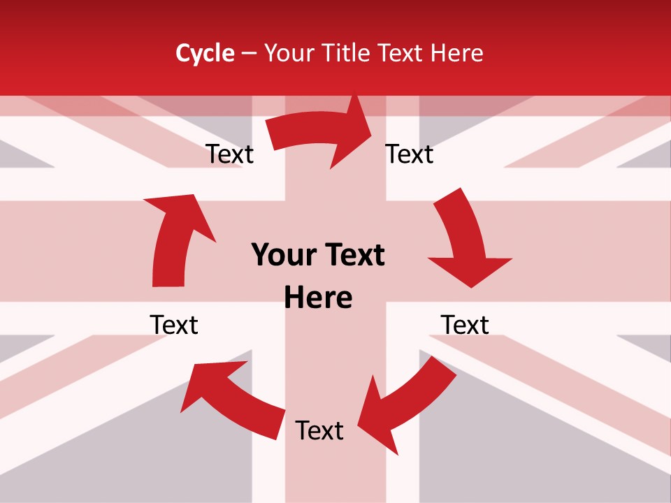 Flag Red United PowerPoint Template