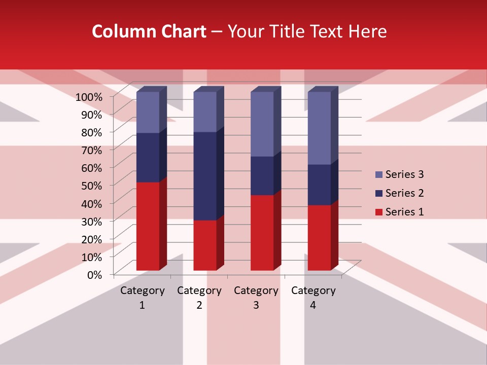 Flag Red United PowerPoint Template