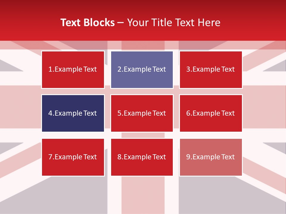 Flag Red United PowerPoint Template