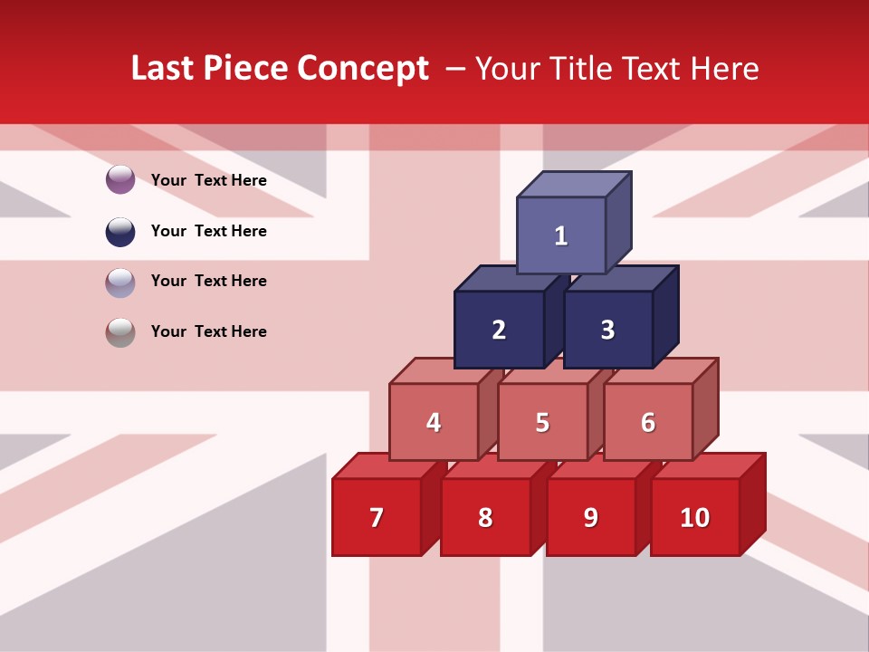 Flag Red United PowerPoint Template