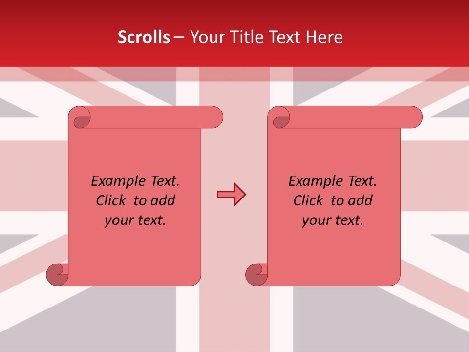 Flag Red United PowerPoint Template