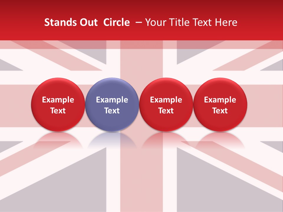 Flag Red United PowerPoint Template