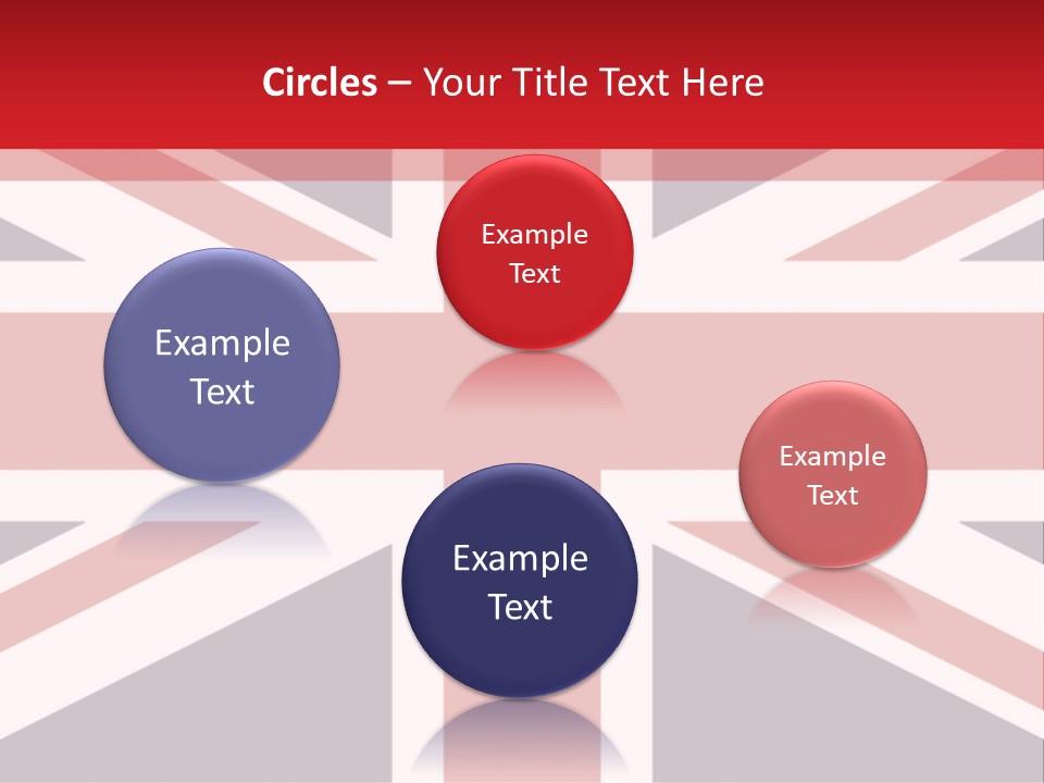 Flag Red United PowerPoint Template