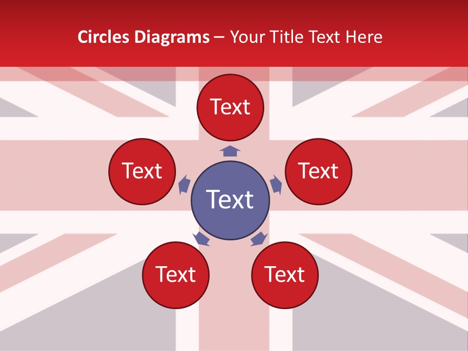 Flag Red United PowerPoint Template