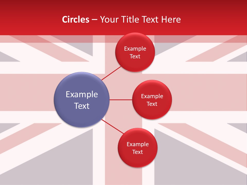 Flag Red United PowerPoint Template