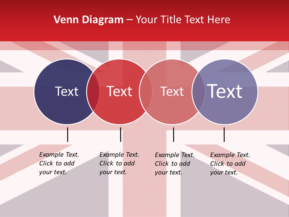 Flag Red United PowerPoint Template