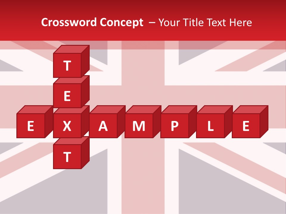 Flag Red United PowerPoint Template