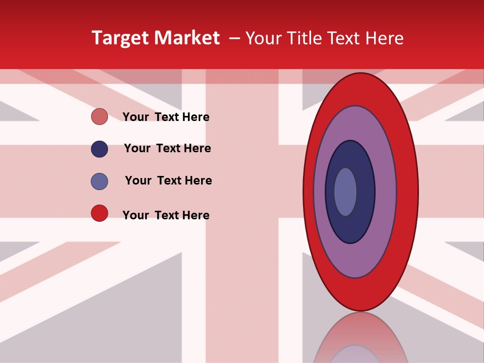 Flag Red United PowerPoint Template