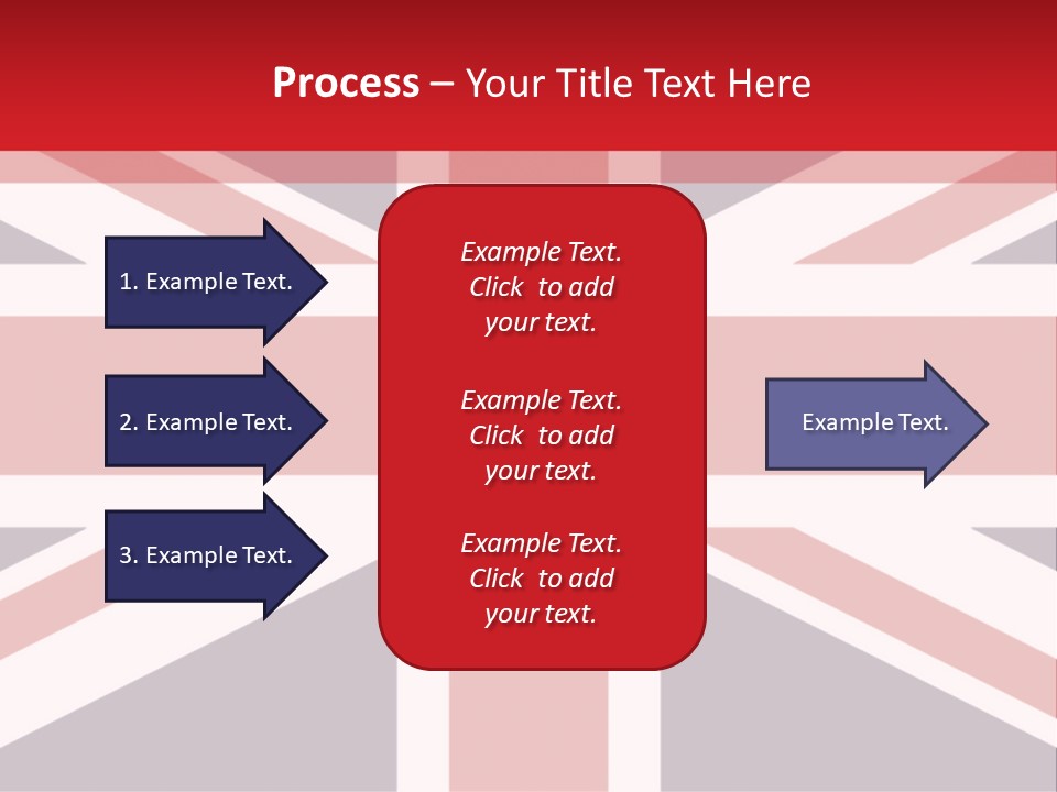 Flag Red United PowerPoint Template