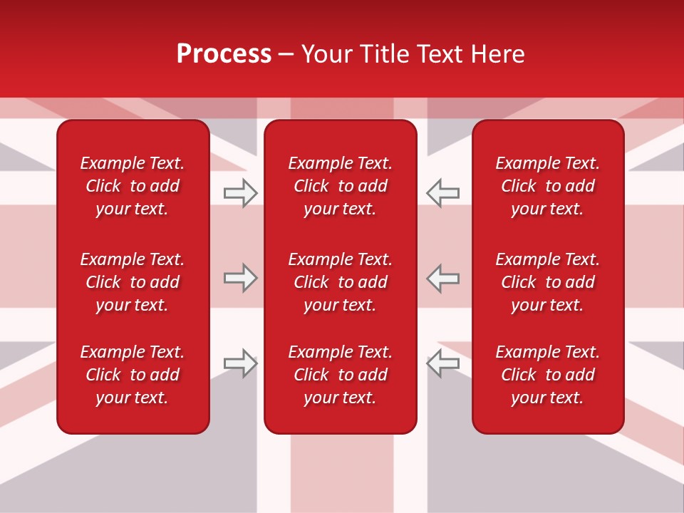 Flag Red United PowerPoint Template
