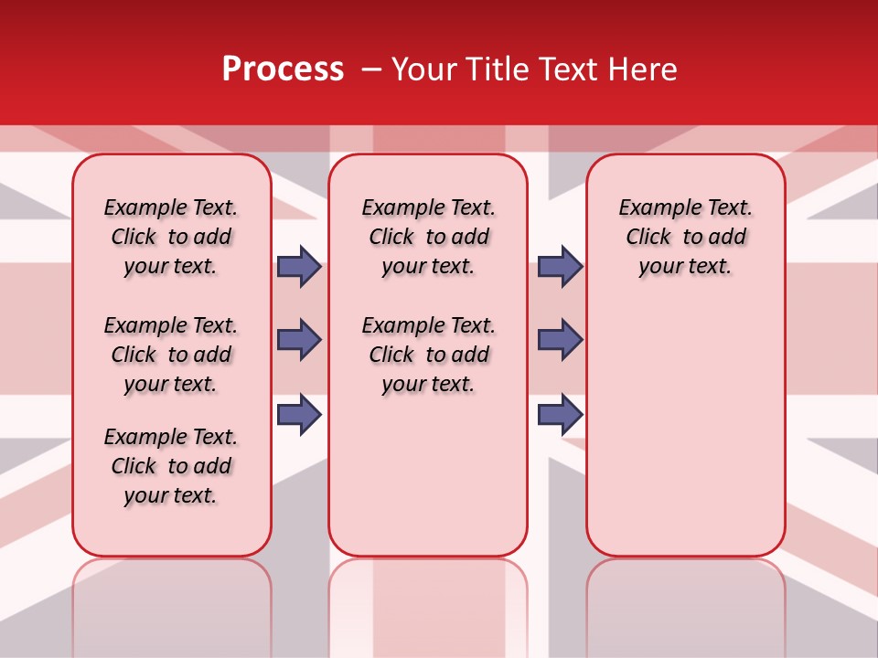 Flag Red United PowerPoint Template