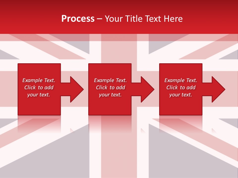 Flag Red United PowerPoint Template