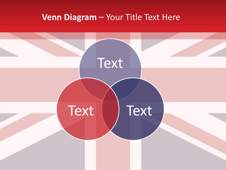 Flag Red United PowerPoint Template