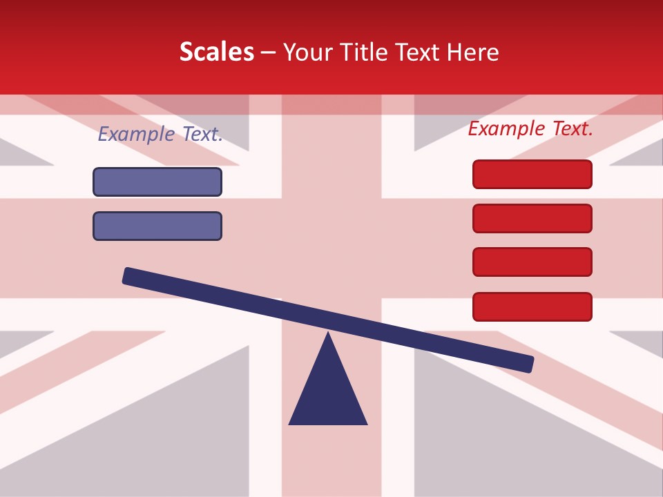 Flag Red United PowerPoint Template