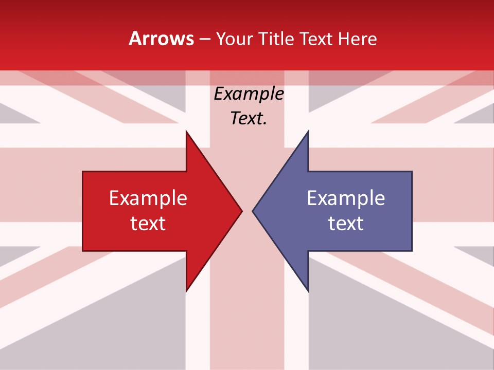 Flag Red United PowerPoint Template