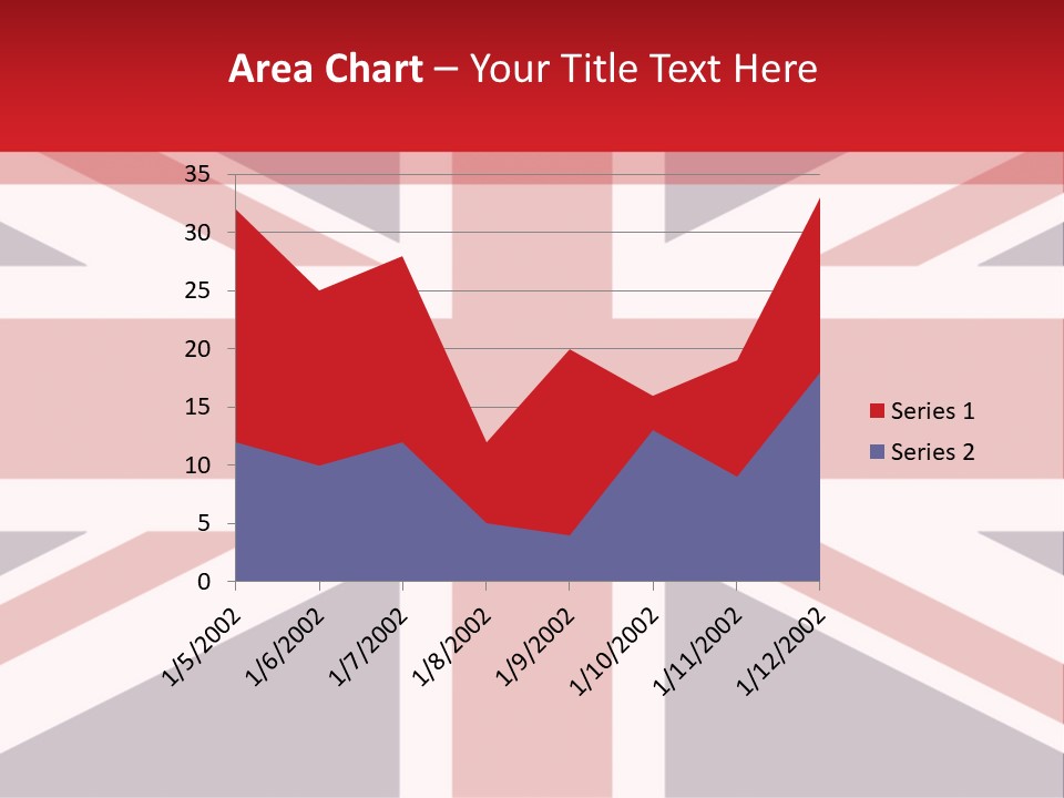 Flag Red United PowerPoint Template