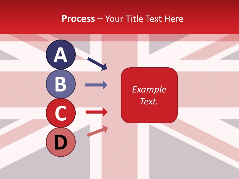 Flag Red United PowerPoint Template