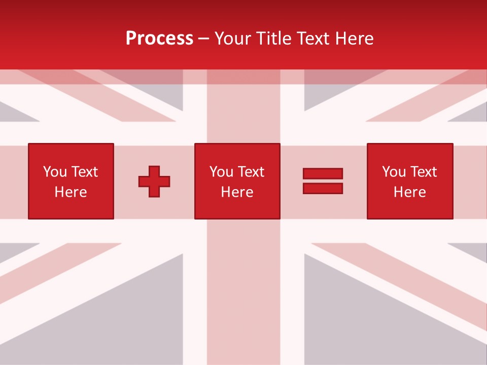 Flag Red United PowerPoint Template